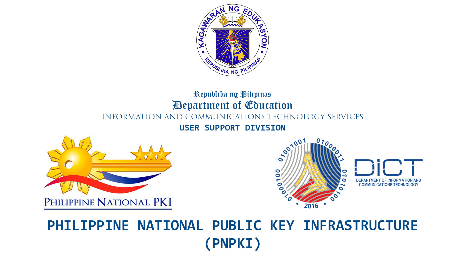 Iloilo 1st Congressional District - Facility for the Submission of the Application Requirement for the PNPKI Digital Certificate of DepEd Personnel in the Field Offices