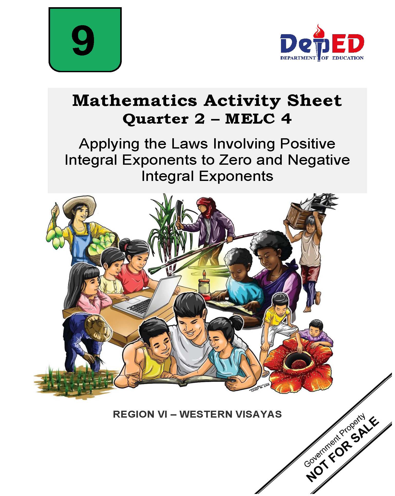 500543_Balete Integrated School_Mathematics 9_Quarter 2_Module 4:Applying the Laws Involving Positive Integral Exponents to Zero and Negative Integral Exponents